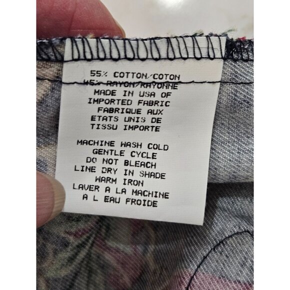 Vintage David Brooks Equestrian Wrap Look Skirt Size 10 Preppy Navy - Picture 7 of 10